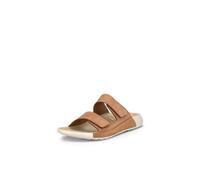 ECCO Sandales Cozmo à deux bandes pour femme, Nubuck cachemire, 37/37.5 EU