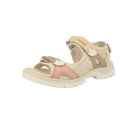 ECCO Sandales de randonnée 'Offroad' beige clair / beige foncé / jaune clair / rose, Taille 39