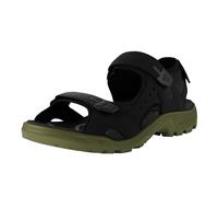 ecco Sandales de sport Yucatan pour homme, Noir/gland, 13-13.5