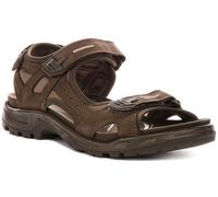 Ecco Sandales Homme En Cuir Marron Mocha, Trail Yucatan Slip-On