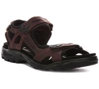 Ecco Sandales Homme En Cuir Marron Mocha, Trail Yucatan Slip-On