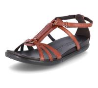 ECCO Sandales plates Simpil pour femme, cognac, 41 EU
