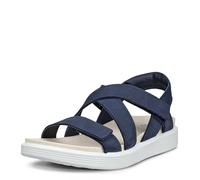 ECCO Sandales souples à lanières croisées pour femme, marine, 39 EU