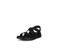 ECCO Sandales souples à lanières croisées pour femme, noir, 41 EU