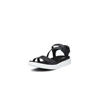 Ecco Sandales souples pour femme à 3 lanières, noir, 40 EU
