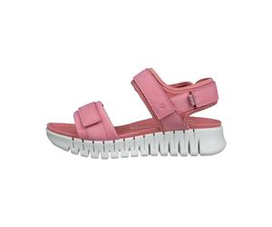 Ecco Sandalette Confort Lit De Pied En Cuir Lisse Rose/Pink 37-41