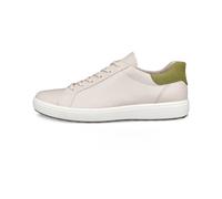 ECCO SOFT 7 M Baskets Homme Cuir Nubuck Gris Clair, Lacets