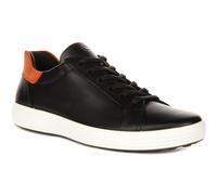 Ecco Soft 7 Sur Train Contraste Long Lacet Homme Trainer En Noir Marron EU 41-46