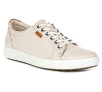 Ecco Soft 7 Sur Trainer Contrast Long Lacé Femmes Trainer En Beige EU 36-42