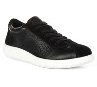 Ecco Soft Zero Confort Lacets Adultes Femmes Baskets Noires Blanches UK 4 - 9