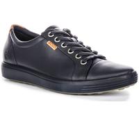 ECCO Souple 7 W Sur 430003 21038 Contraste Long Dentelle Basket Marine Femmes UK