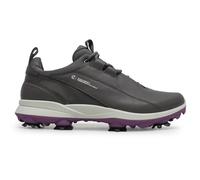 ECCO Women's Biom Tour Lace Waterproof Golf Shoe, Steel, 6-6.5