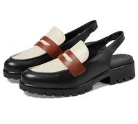 ECCO Women's Modtray Sling Back Penny Loafer, Night Sky/Limestone/Mink, 6-6.5