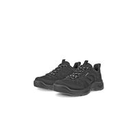 ECCO Women's Offroad Leather Waterproof Hiking Shoe, Black Nubuck/Black, 4-4.5