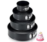 ECCOGREAT Moule à gâteau au fromage antiadhésif, moule à gâteau rond étanche, moule à loquet à dégagement rapide avec fond amovible, adapté aux gâteaux d'anniversaire