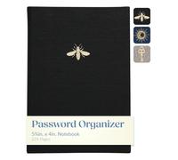 Eccolo Carnet de mots de passe avec onglets alphabétiques, carnet de mots de passe discret pour ordinateur et site Web, carnet de mots de passe à couverture rigide de poche pour un usage quotidien