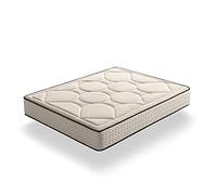 ECCOX - Matelas à mémoire de Forme Gel Fusion - Hauteur 30 cm - Core HR Bio Nature Haute Densité - Rembourrage Supérieur Visco Gel + Supersoft + Fibres Naturelles - Fermeté Moyen-Haute (160 x 180 cm)