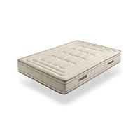 ECCOX - Matelas à Ressorts ensachés Hybrid Bambou Night - Hauteur 30 cm - Noyau à Ressorts ensachés et viscoélastique - Rembourrage Visco + Supersoft - Fermeté Moyenne-Haute (140 x 180 cm)