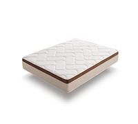 ECCOX - Matelas Mousse à Mémoire Real Bio Comfort - Hauteur 25cm - Noyau Bio Confort Plus Haute Densité - ViscoGraphene + Supersoft + Tissu Strech Real BioComfort - Fermeté Moyenne-Haute (140x190 cm)