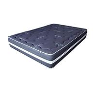 ECCOX - Matelas Mousse à Mémoire Turmalina Grey - Hauteur 25cm - Viscoélastique avec Tissu Tourmaline Strech - Noyau Ultracel HR Haute Densité - Haute Fermeté (140x190 cm)