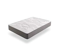 ECCOX - Matelas Viscolastique Double Face Luxury Olympus - Hauteur 23cm - Noyau HR Haute Densité - Confort de l'air 4D Côté Été Fresh Sensation - Extensible côté Hiver Haute Respirabilité (160x200 cm)