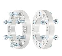 ECCPP 2X 1 inch 6x5.5 to 6x5.5 Wheel Spacer 6x139.7mm to 6x139.7mm Bolt On 12x1.5 Studs W/24 Lug Nuts (2) for 2008-2012 for Ch-evr-olet Colorado for GMC Canyon Censor for to-yo-ta 4-Runner FJ Cruiser