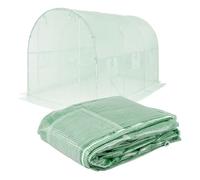 Bâche de rechange pour serre de jardin tunnel 6m² film de serre pe 2x3x2 m vert