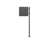 Boîte aux lettres avec support Boîte aux lettres sur pied Boîte aux lettres en acier anthracite