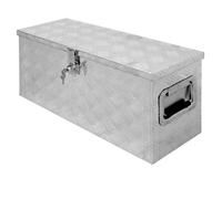 ECD Germany Boîte de rangement en aluminium - dimensions 73x24x32cm - mécanisme de verrouillage avec 2 clés - 52 litres