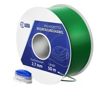 ECD Germany Câble de Délimitation Universel pour Tondeuse-Robot 50m 12 Connecteurs de Câble Ø 2,7 mm pour Jardins jusqu'à 150 m²