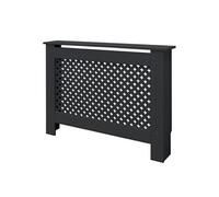 ECD-Germany Cache-Radiateur en Motif Nid d'Abeille 112x19x82 cm MDF Anthracite Couverture