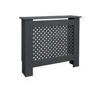 ECD-Germany Cache-Radiateur en Motif Nid d'Abeille 78x19x82 cm en MDF Anthracite