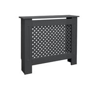ECD-Germany Cache-Radiateur en Motif Nid d'Abeille 78x19x82 cm en MDF Anthracite
