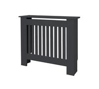 ECD-Germany Cache-Radiateur en Style Campagnard 78x19x82 cm en MDF Anthracite Couverture