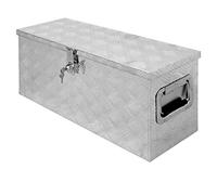ECD Germany Caisse de Transport en Aluminium - 73 x 24 x 32 cm - 52 Litres - Valise Coffre de Rangement Boîte à Outils - Verrouillage avec 2 Clés - Stockage Matériaux - Résistant à la Corrosion