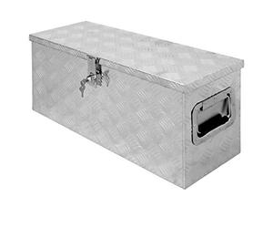 ECD Germany Caisse de Transport en Aluminium - 73 x 24 x 32 cm - 52 Litres - Valise Coffre de Rangement Boîte à Outils - Verrouillage avec 2 Clés - Stockage Matériaux - Résistant à la Corrosion
