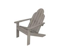 ECD Germany Chaise de Jardin Adirondack, en Bois Massif de Sapin, 92,5x70x89 cm, Gris, Gris