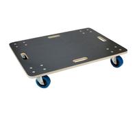 ECD Germany Chariot à Roulettes - 60 x 80 cm - Jusqu'à 800 kg - Plaque de Sérigraphie - Roues en Caoutchouc Pivotantes