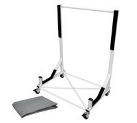 Chariot Hardtop Capote Support Rigide Toit Rangement - Acier - Blanc - 76,5 x