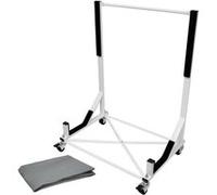 ECD Germany Chariot Hardtop Capote Support Rigide Toit Rangement - Acier - Blanc - 76,5 x Blanc