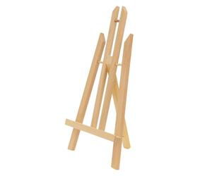 ECD Germany Chevalet de Table en Bois, 40,5 cm de Haut, Pliable, Réglable, pour Présentation de Toiles et Cadres, Événements, Expositions, avec Support pour Accessoires, Chevalet Assis à Trois Pieds