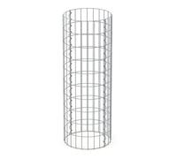 ECD Germany Colonne en Gabion - Ø 35x100 cm - Rond Spirale - en Acier Galvanisé - Taille des Mailles 5x10 cm - Epaisseur de Fil 4
