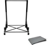 ECD Germany Compatible pour Chariot Hardtop Capote Support Rigide Toit Rangement - Acier - Schwarz G