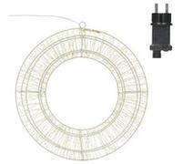 ECD Germany Couronne de Noël LED Ø38 cm avec 960 LED, Blanc Chaud, Guirlande Suspendue Blanc G
