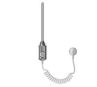 ECD Germany Élément Chauffant Électrique 600W - Chrome - 1/2"" - avec Thermostat Régulateur de Température - Revêtement Cuivre