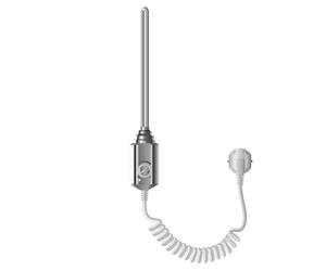 ECD Germany Élément Chauffant Électrique 600W Chrome avec Thermostat Régulateur de Température, Cartouche Chauffante pour Radiateur de Salle de Bain, Résistance Thermoplongeur pour Sèche-Serviettes