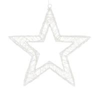 ECD Germany Étoile de Noël LED avec 960 LED blanc chaud, 38 cm, intérieur/extérieur, IP44 étanche, avec minuterie, étoile lumineuse