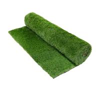 ECD Germany Gazon Synthétique 35mm Rouleau 10m² (1x10m), Vert Multinuancé, Drainage Rapide et Facile à Découper, Résistant Intempéries, Tapis Artificiel Pelouse Herbe Fausse Revêtement de Sol Jardin