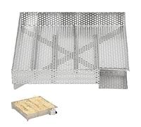 ECD Germany Générateur de Fumée Froide avec 5 Chambres, en Acier Inoxydable, Combustion Économique, 20,5x20,5 cm, Fumage à Froid et Smocking, Fumoir les Aliments Viande, Poisson, Légumes, Fromage, BBQ