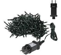 ECD Germany Guirlande Chaîne Lumineuse, 180 LEDs, PVC Vert Foncé, Blanc Chaud, IP44,